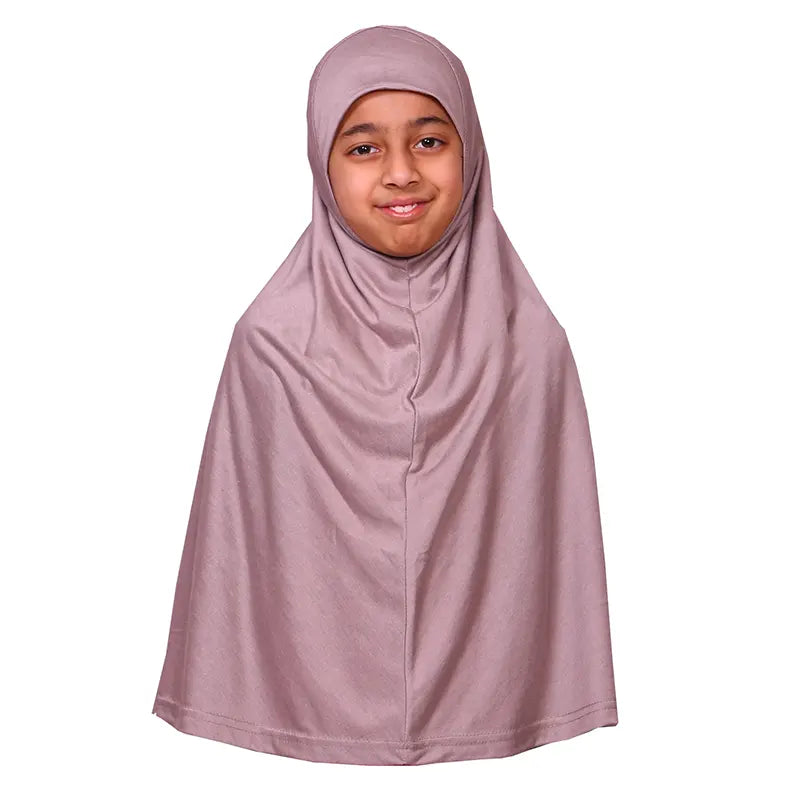 Dusty Rose Girls Hijab - XL Size