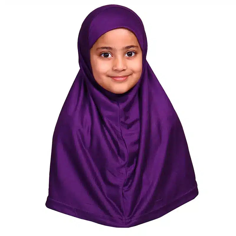 Girls Small Hijab Purple