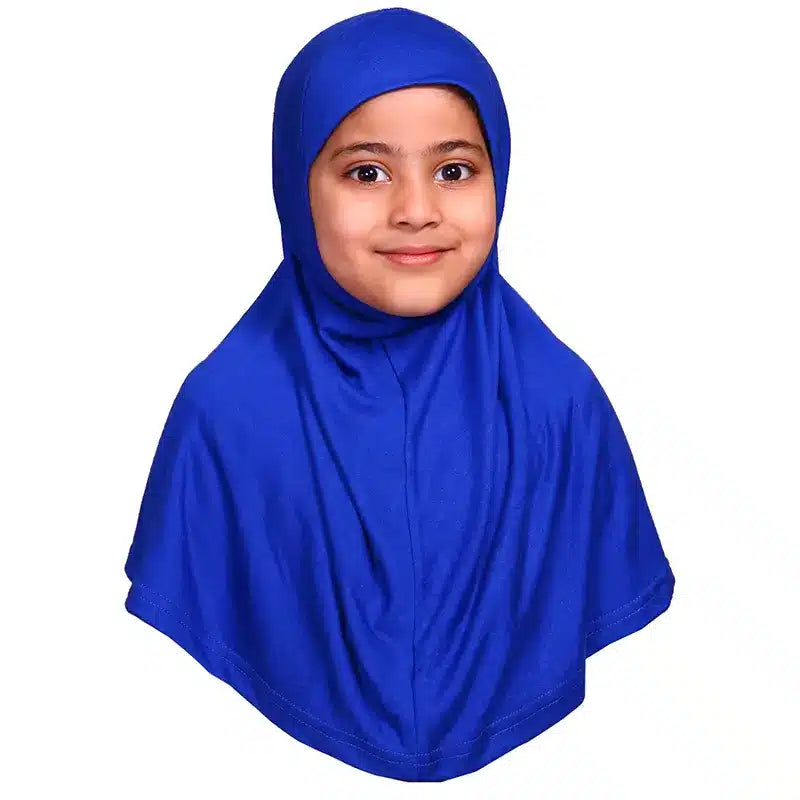 Royal Blue Girls Hijab - Small Size
