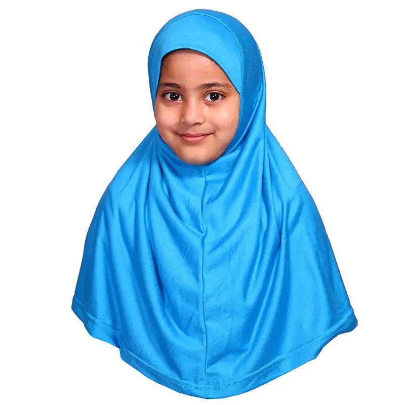 Sky Blue Girls Hijab - Small Size