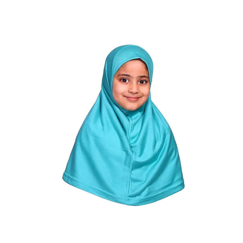 Turquoise Girls Hijab - Small Size