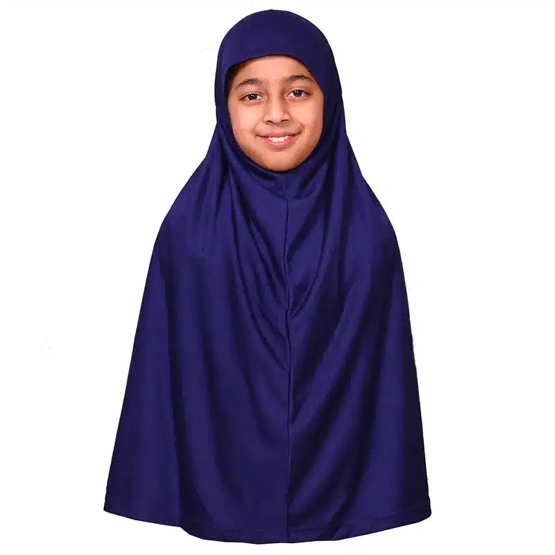 Navy Girls Hijab - XL Size