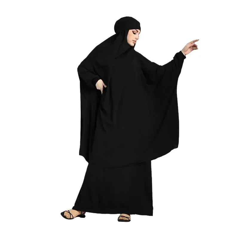 Two Piece Black Jilbab