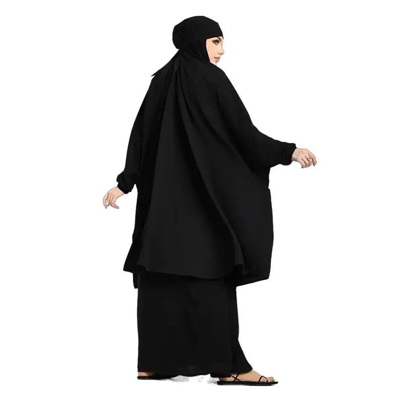 Two Piece Black Jilbab
