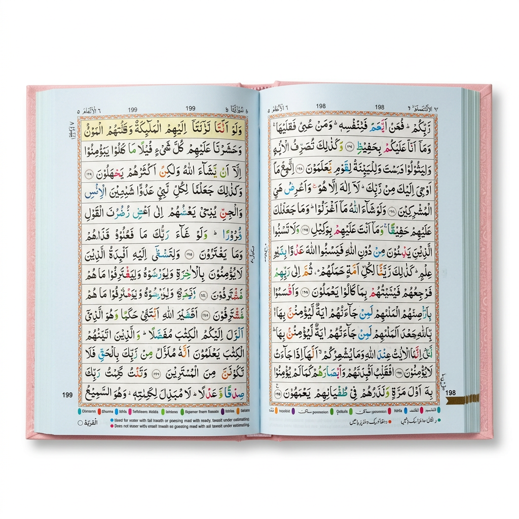 Flexi 13 Lined Colour Coded Tajweed Quran Pink 23CC