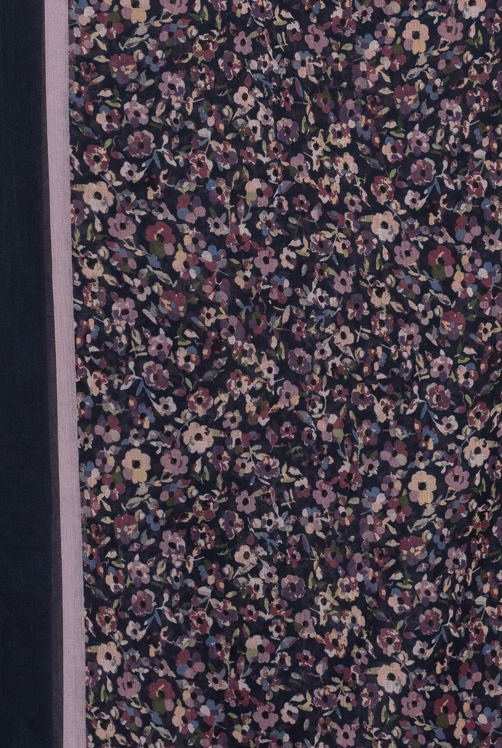 Exclusive Cotton Print Hijab Floral Lilac Blue Col 9