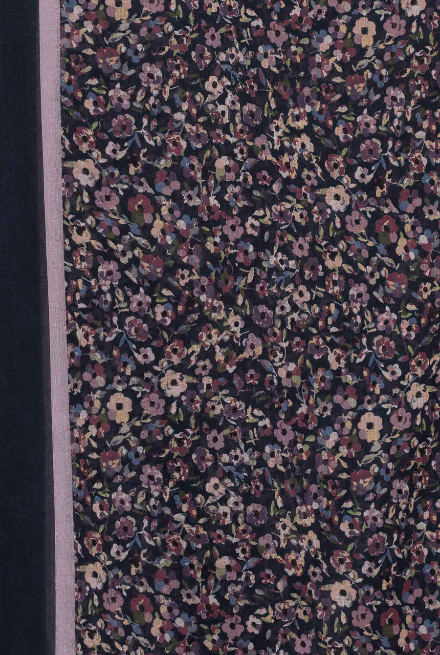 Exclusive Cotton Print Hijab Floral Lilac Blue Col 9