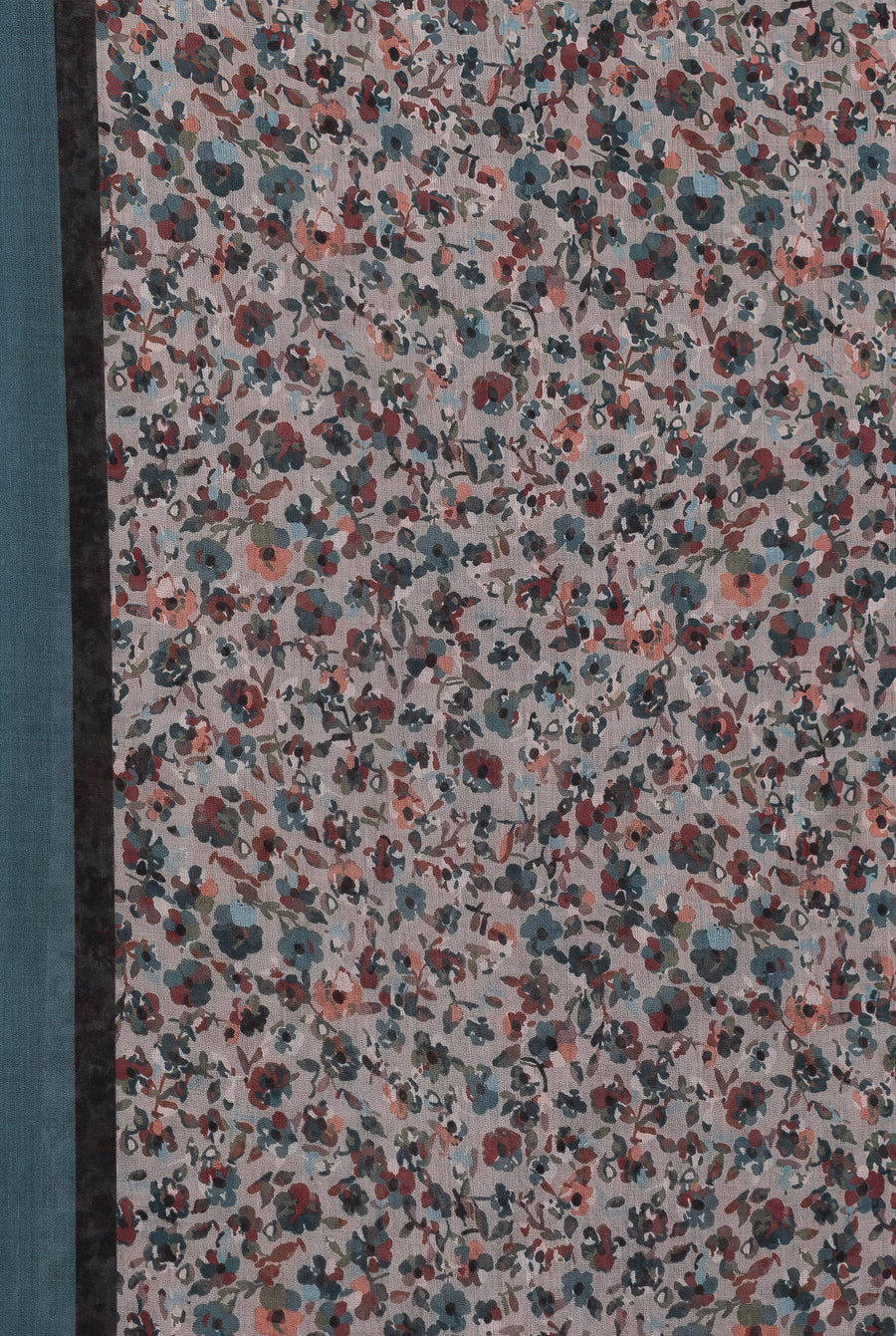 Exclusive Cotton Print Hijab Floral Black Green Col 17