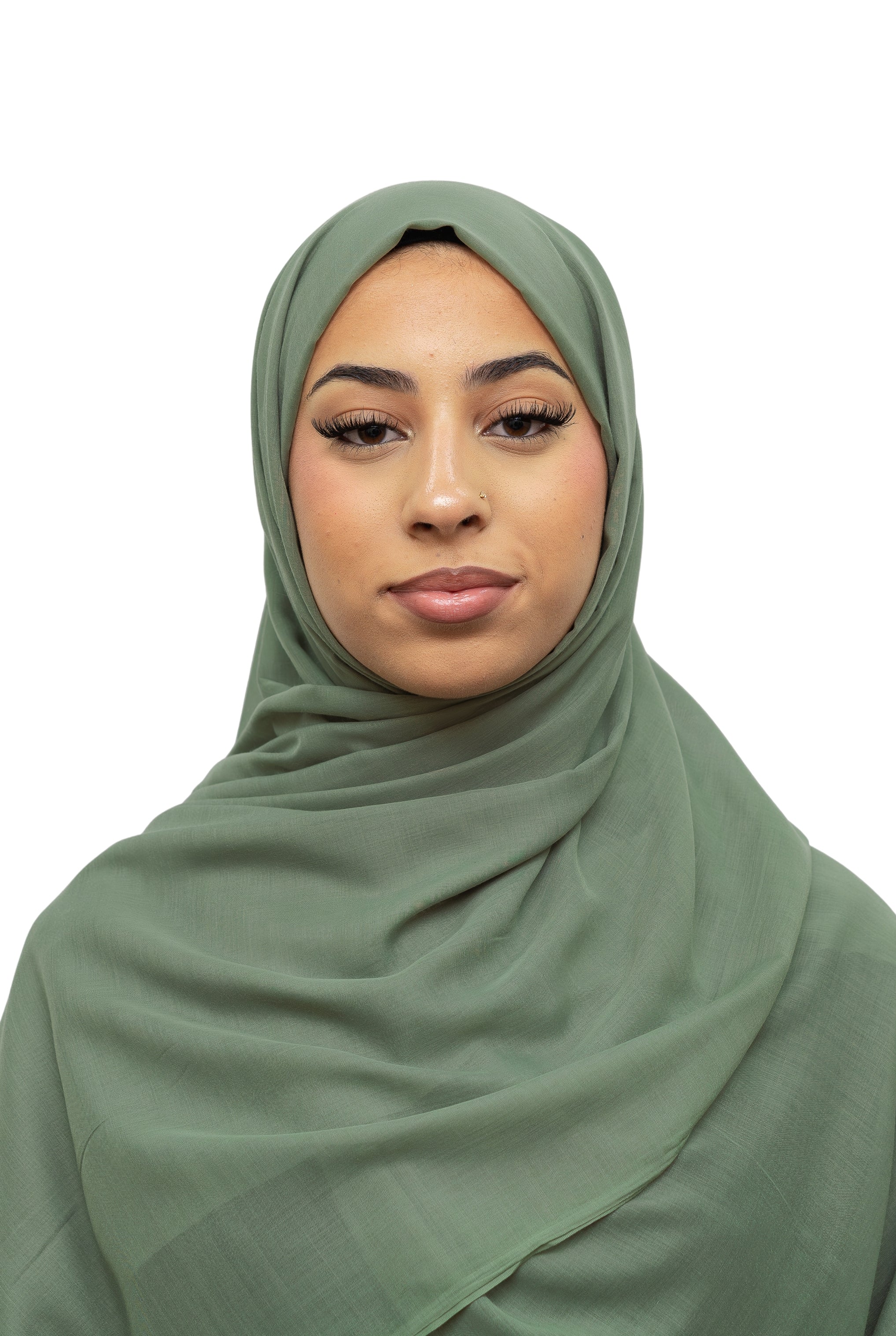 Exclusive Cotton Hijab Sage Green Col 109
