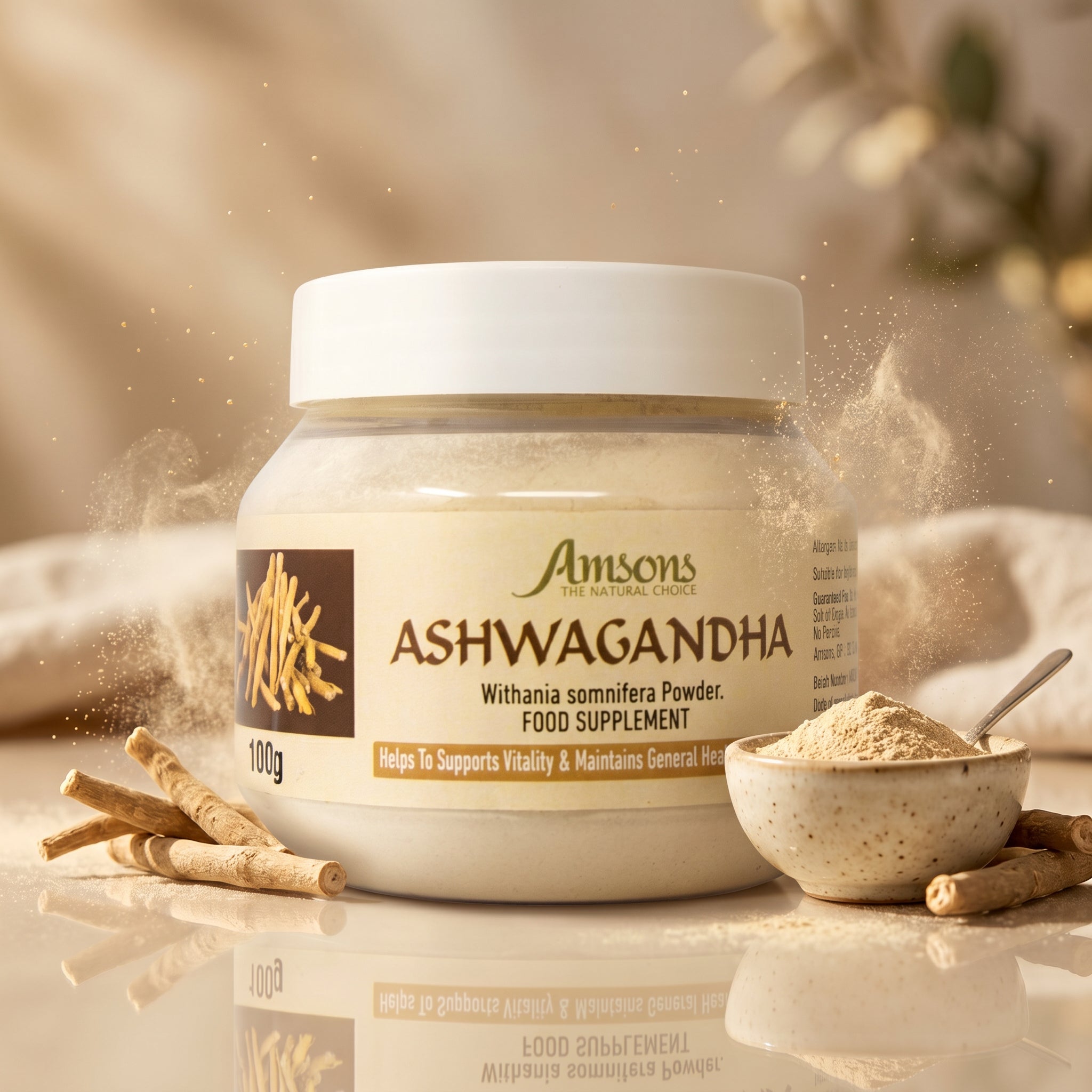 Ashwagandha Food Supplement Powder 100g