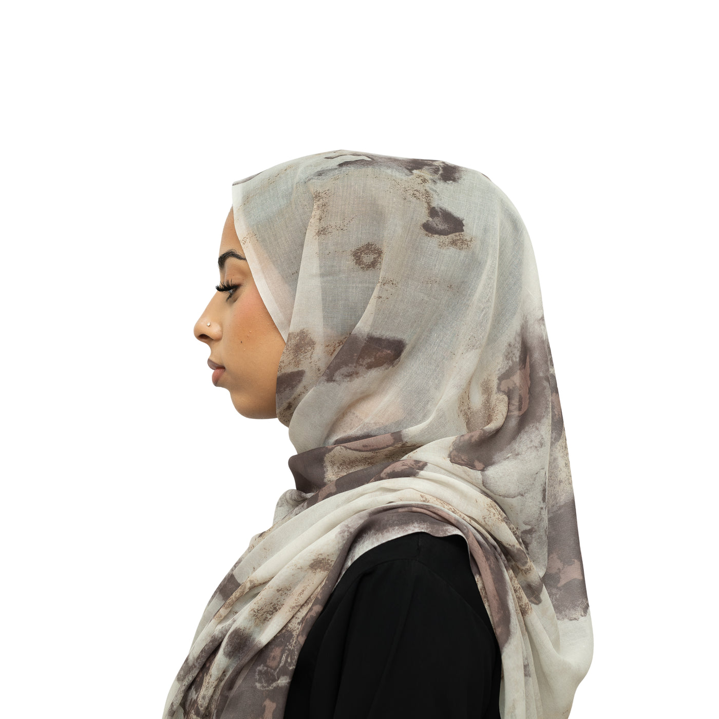 Watercolor Smooth Modal Hijab Brown