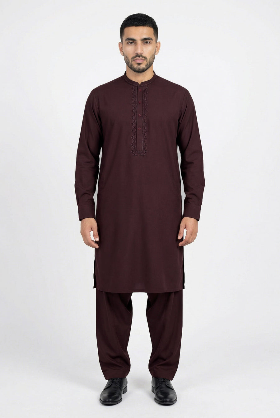 Shalwar Kameez Maroon 302-3