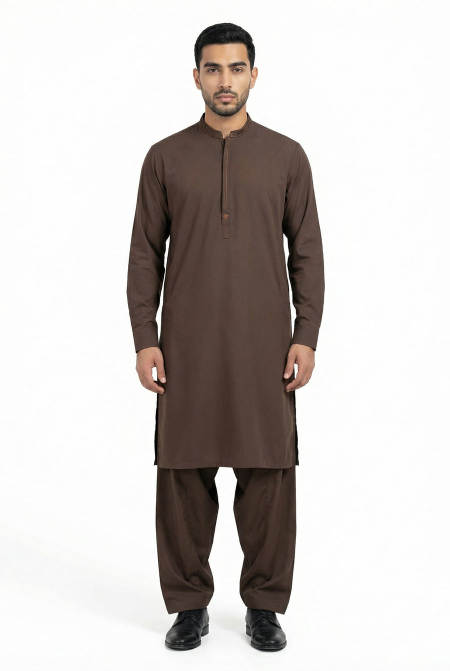 Shalwar Kameez Brown 305-1