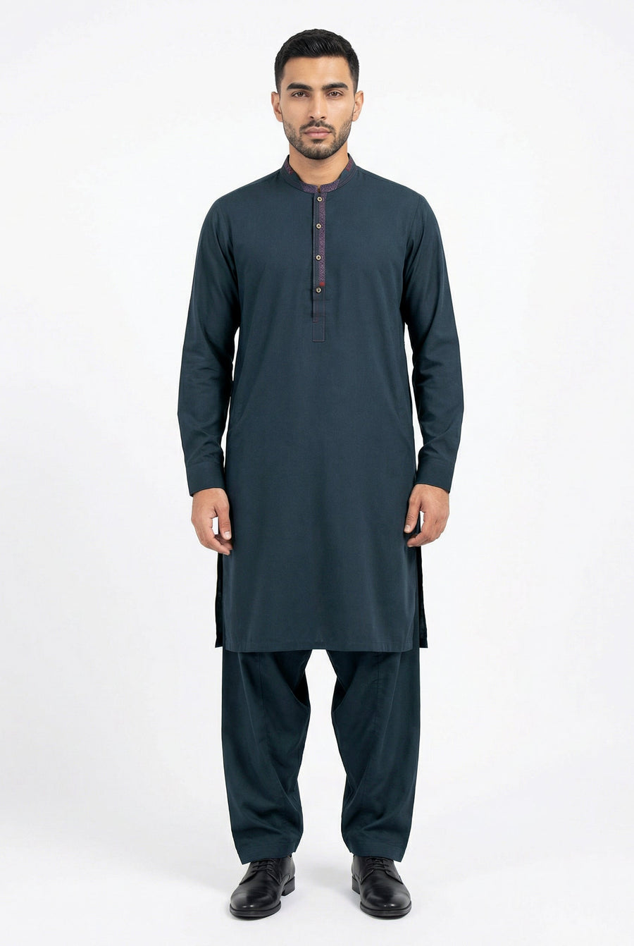 Shalwar Kameez Blue Grey 308-4