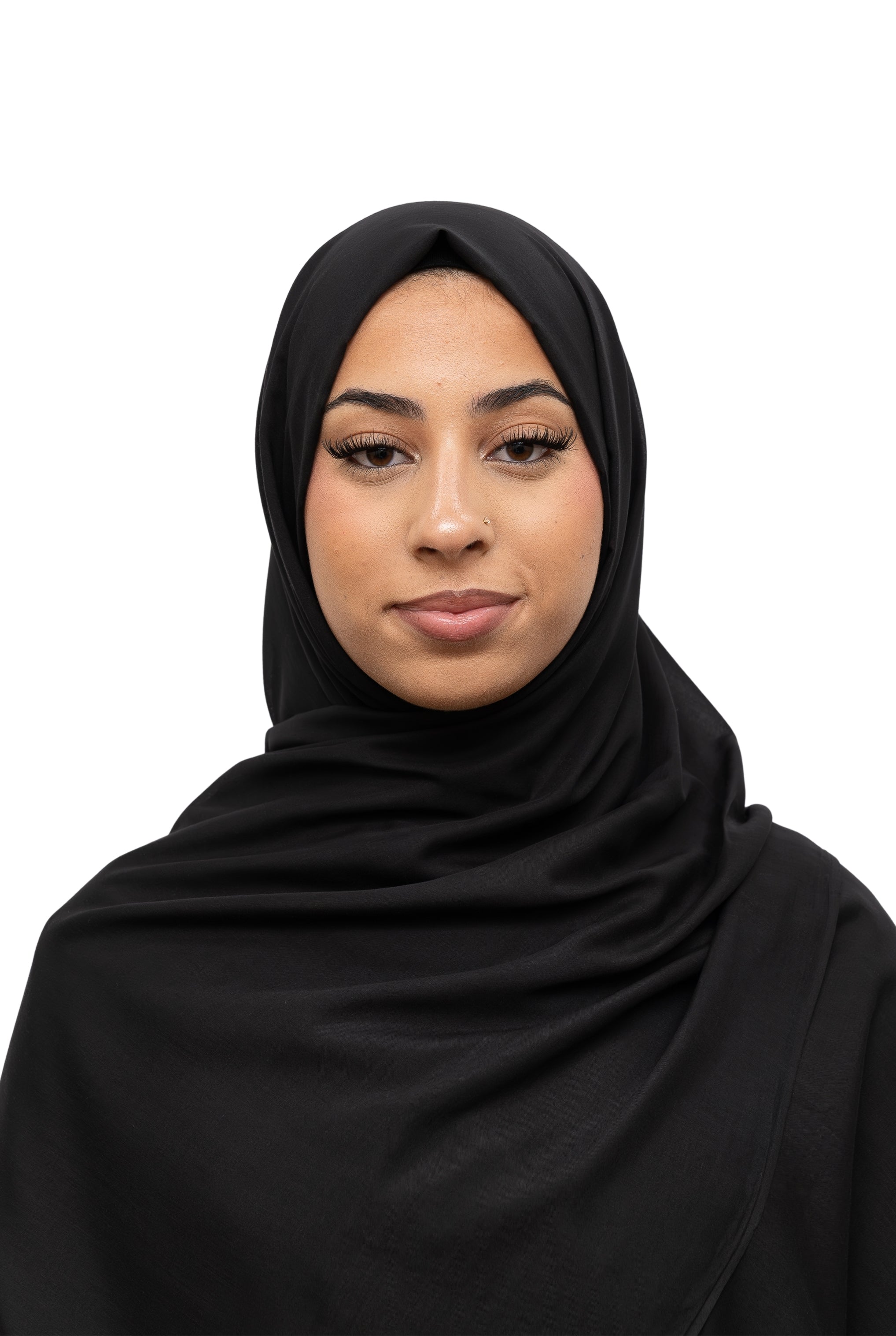 Exclusive Cotton Hijab Black Col 70