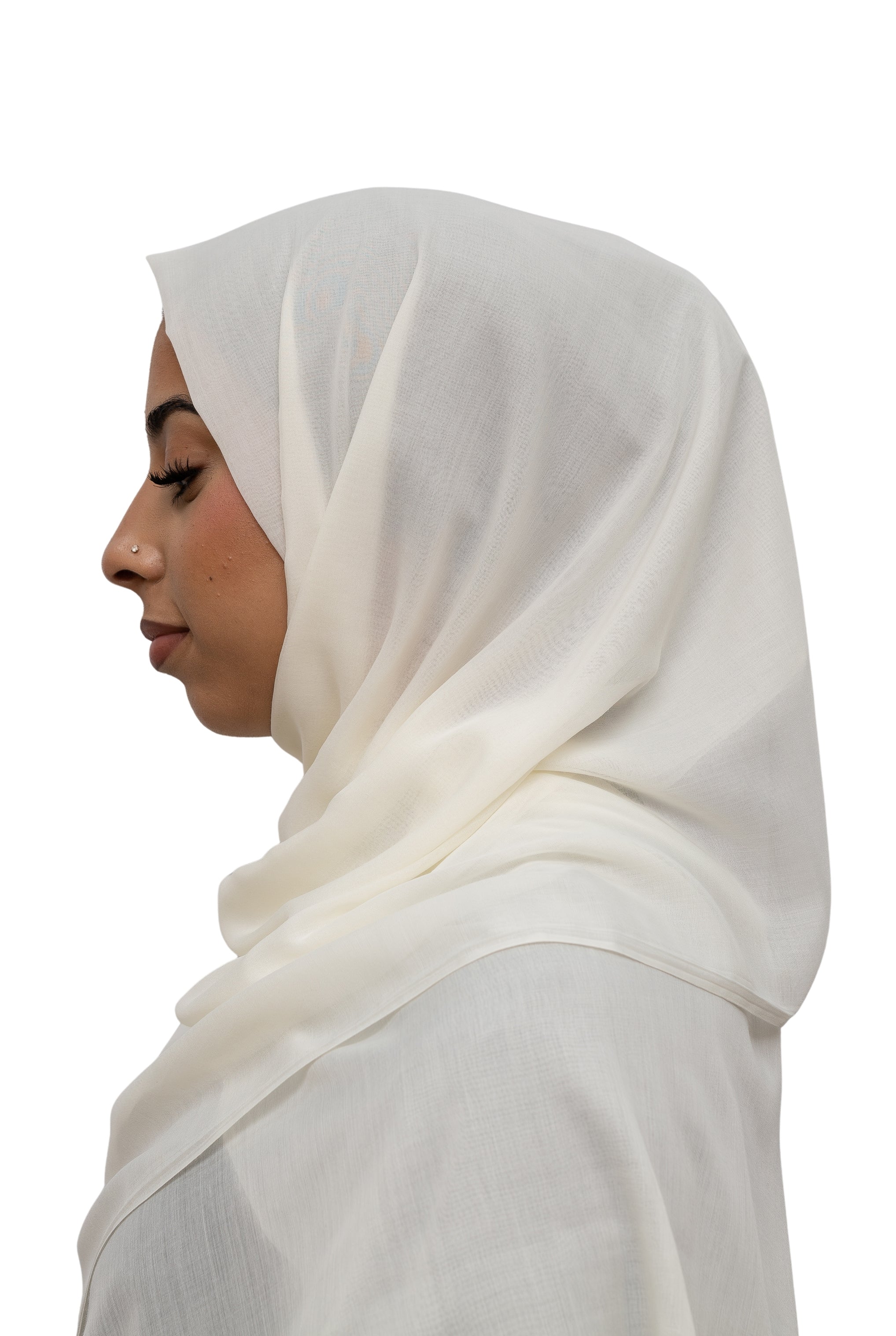 Exclusive Cotton Hijab Cream Col 2