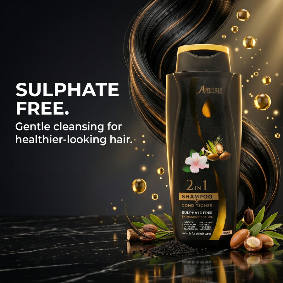 2 in 1 Shampoo & Conditioner Sulphate Free 300ml
