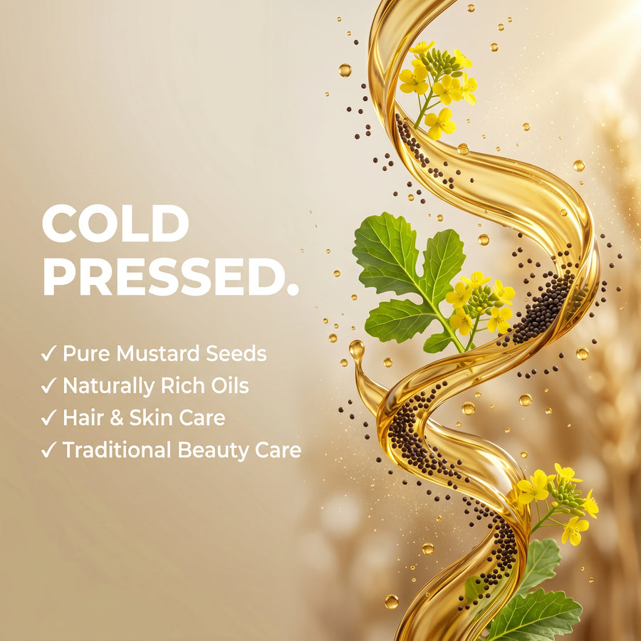Cold Pressed Mustard Hair Oil