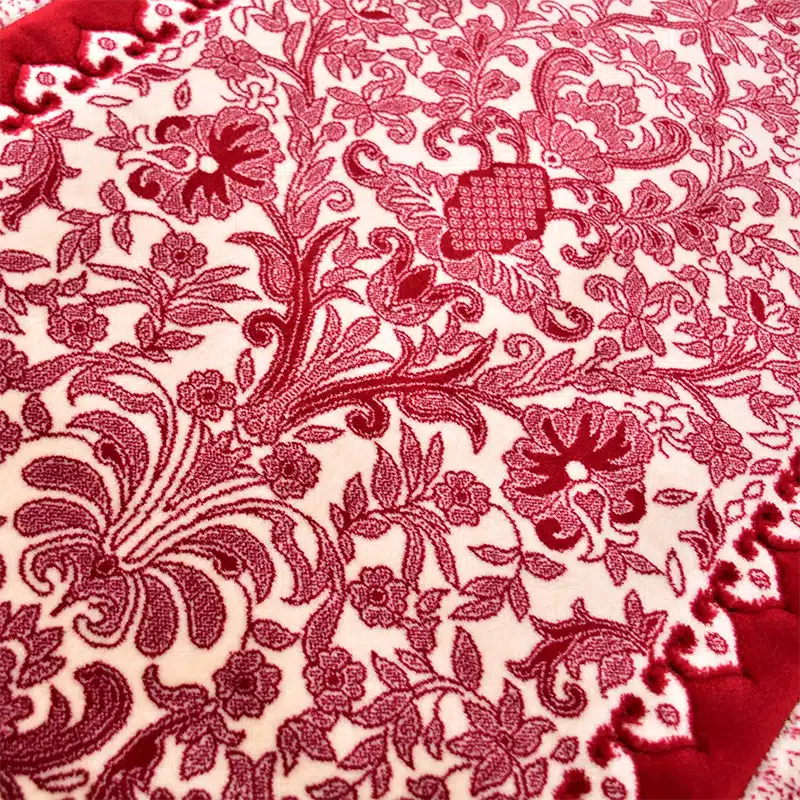 Memory Foam Padded Prayer Mat Red And White