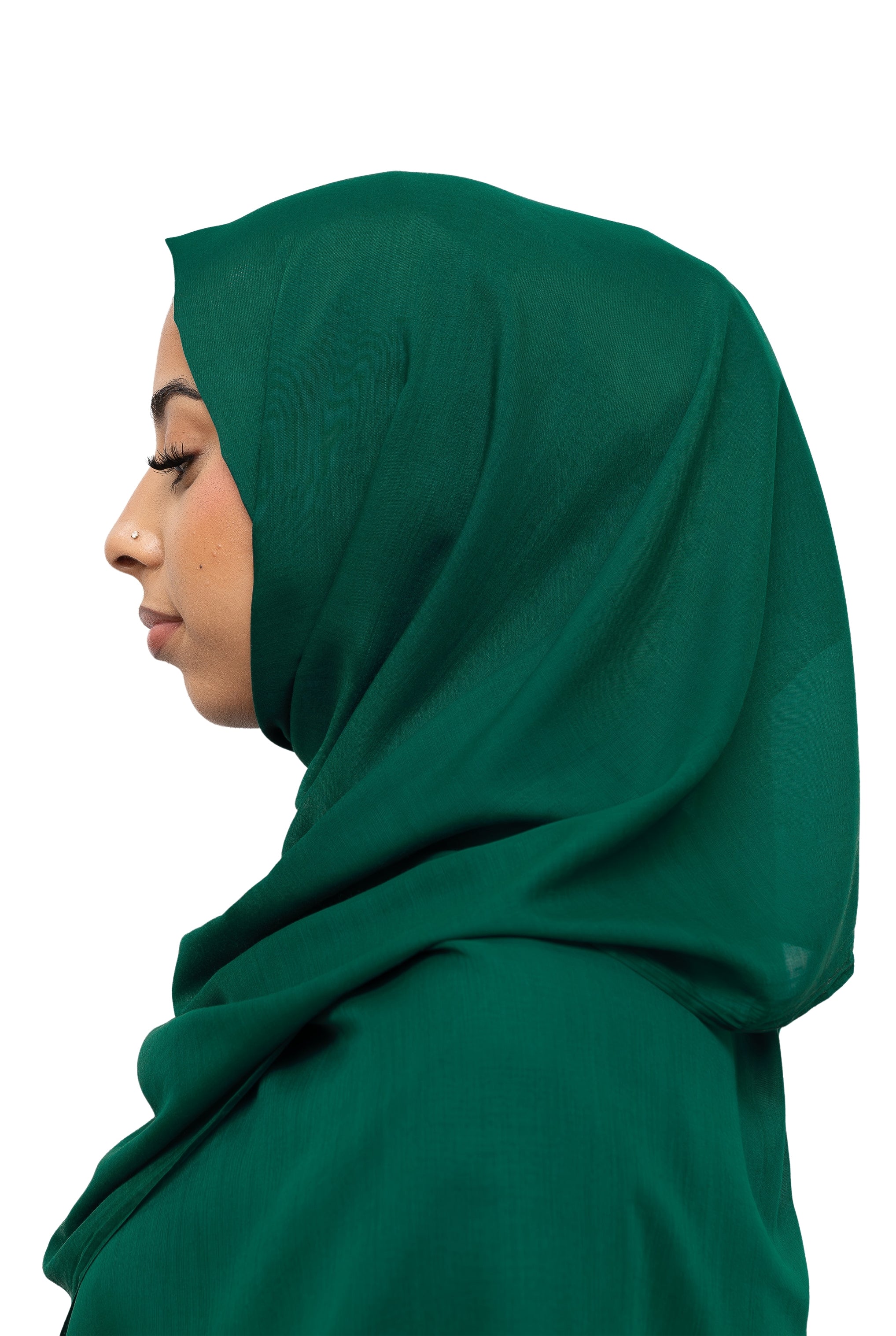 Exclusive Cotton Hijab Bottle Green Col 110