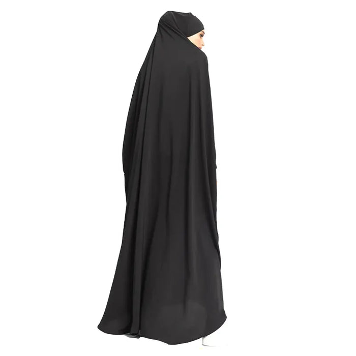One Piece Black Jilbab image 1