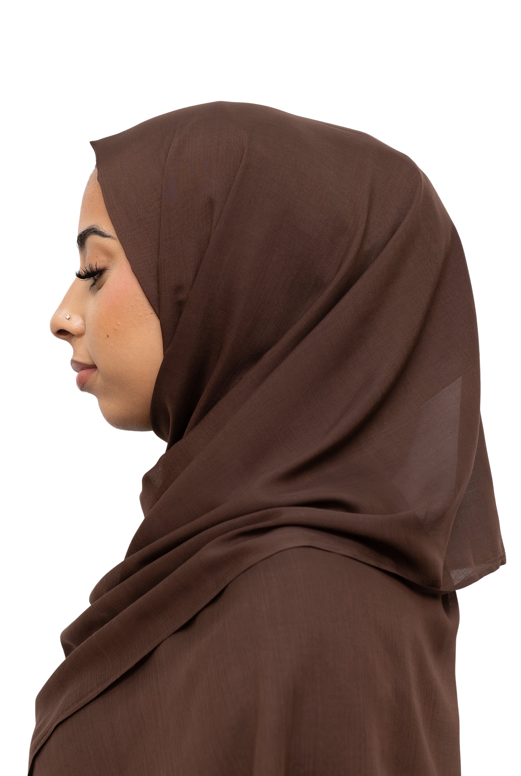 Exclusive Cotton Hijab Chocolate Col 8
