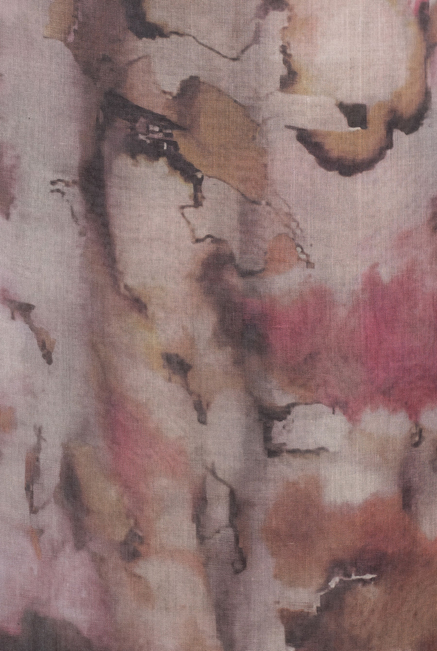 Watercolor Sharp Modal Hijab Multi Pink