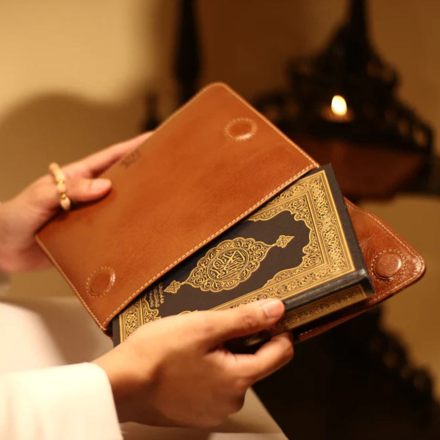 Himayah Kiswa Quran Sleeve Tan