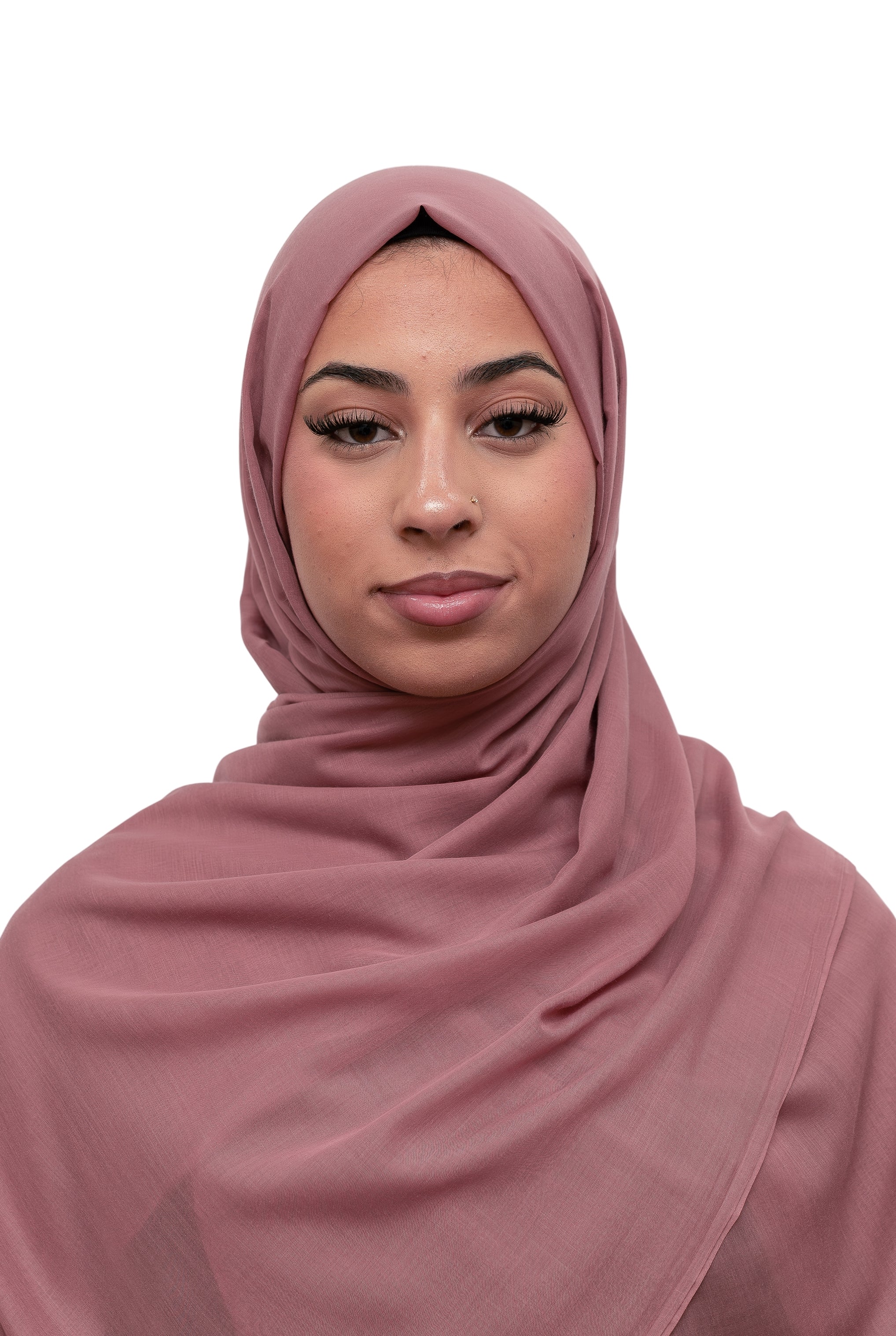 Exclusive Cotton Hijab Rose Pink Col 87