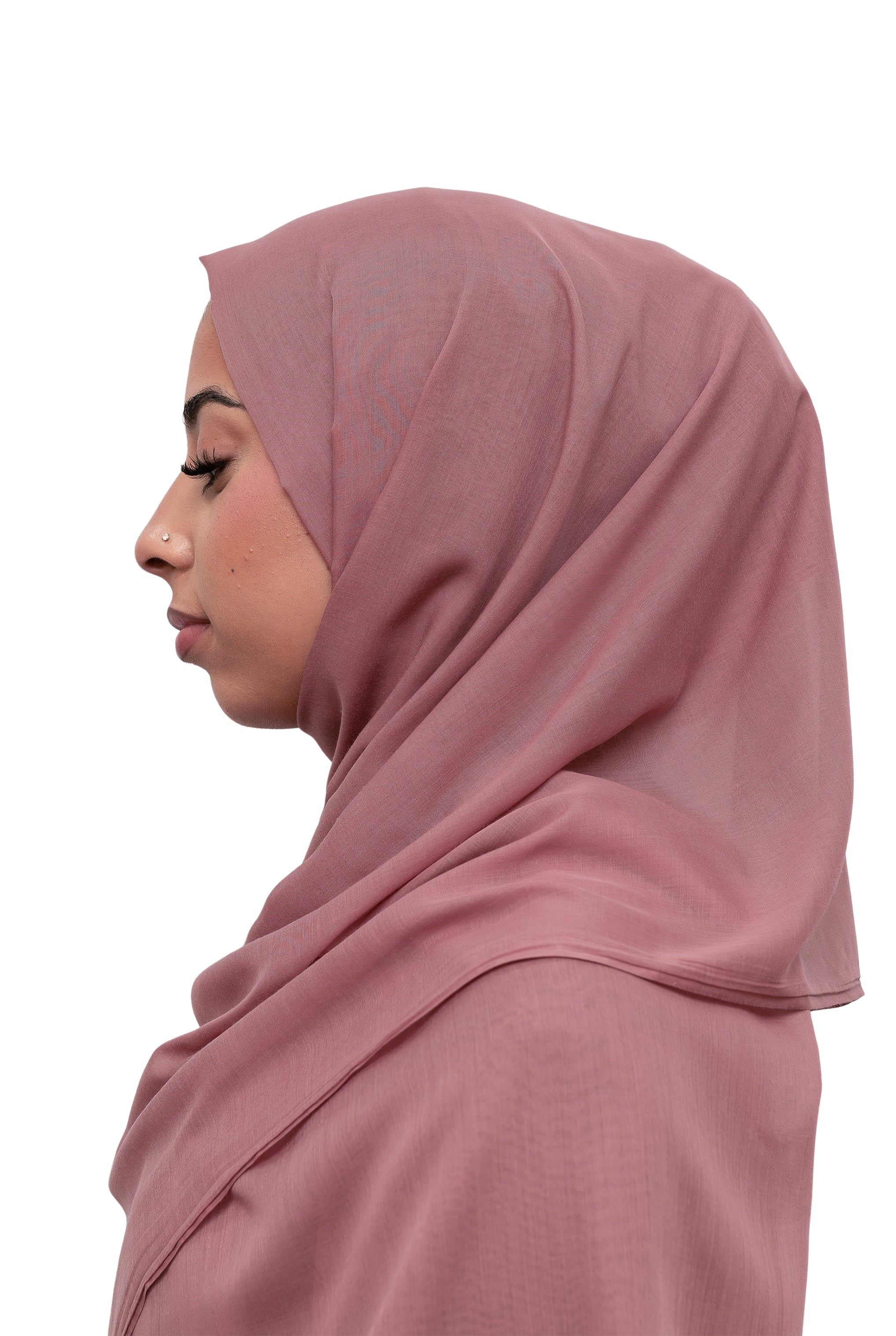 Exclusive Cotton Hijab Rose Pink Col 87