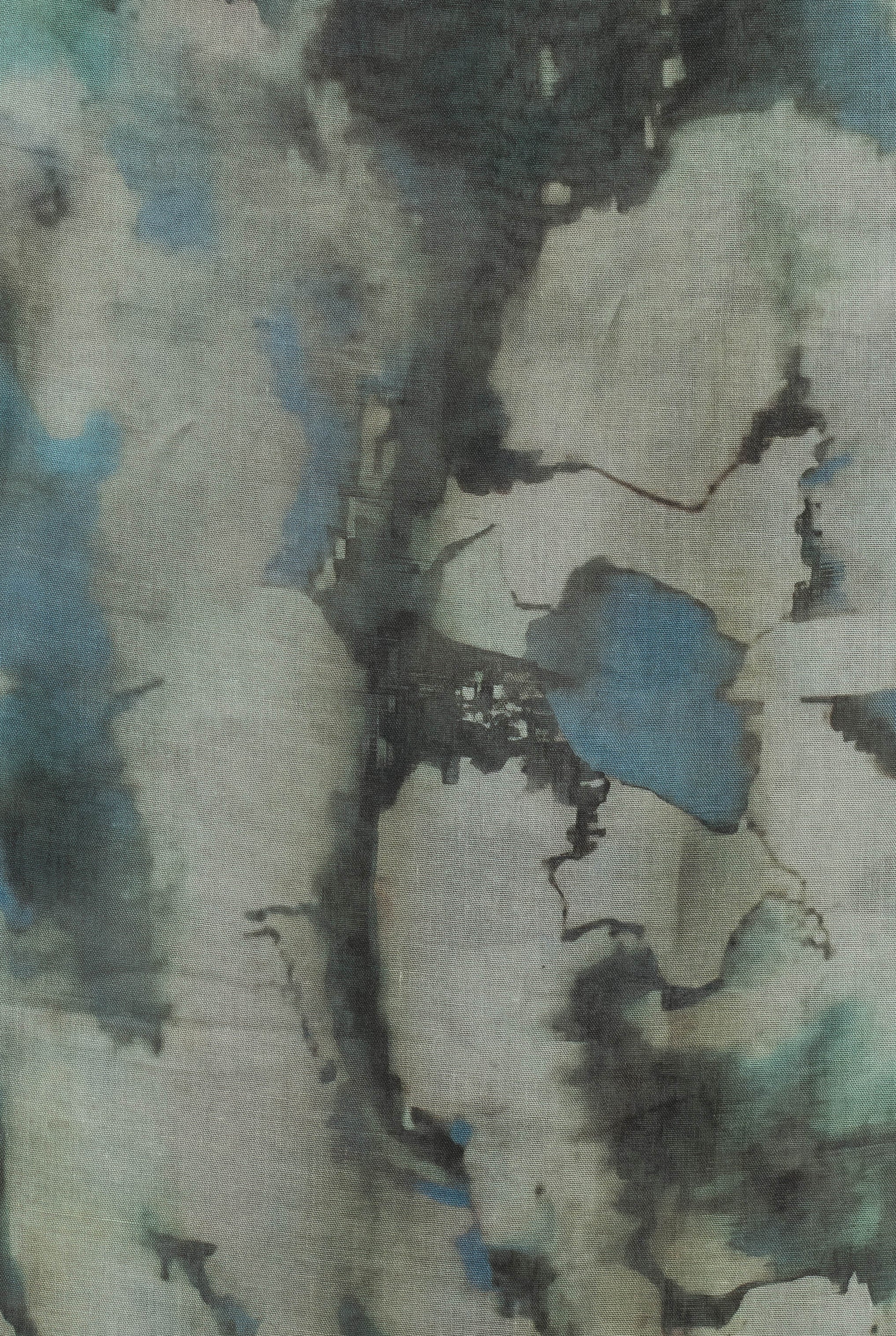 Watercolor Sharp Modal Hijab Turquiose Blue