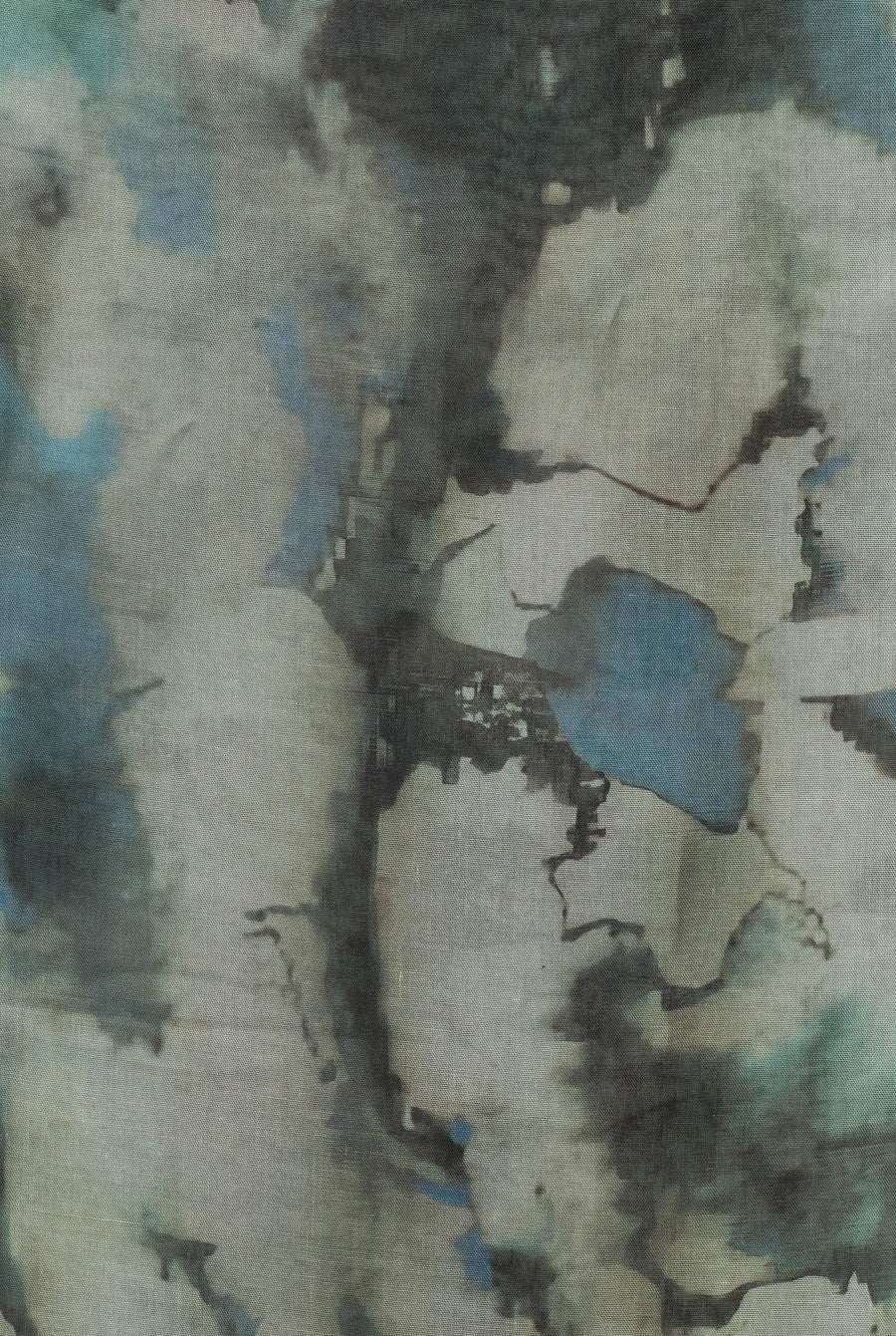 Watercolor Sharp Modal Hijab Turquiose Blue
