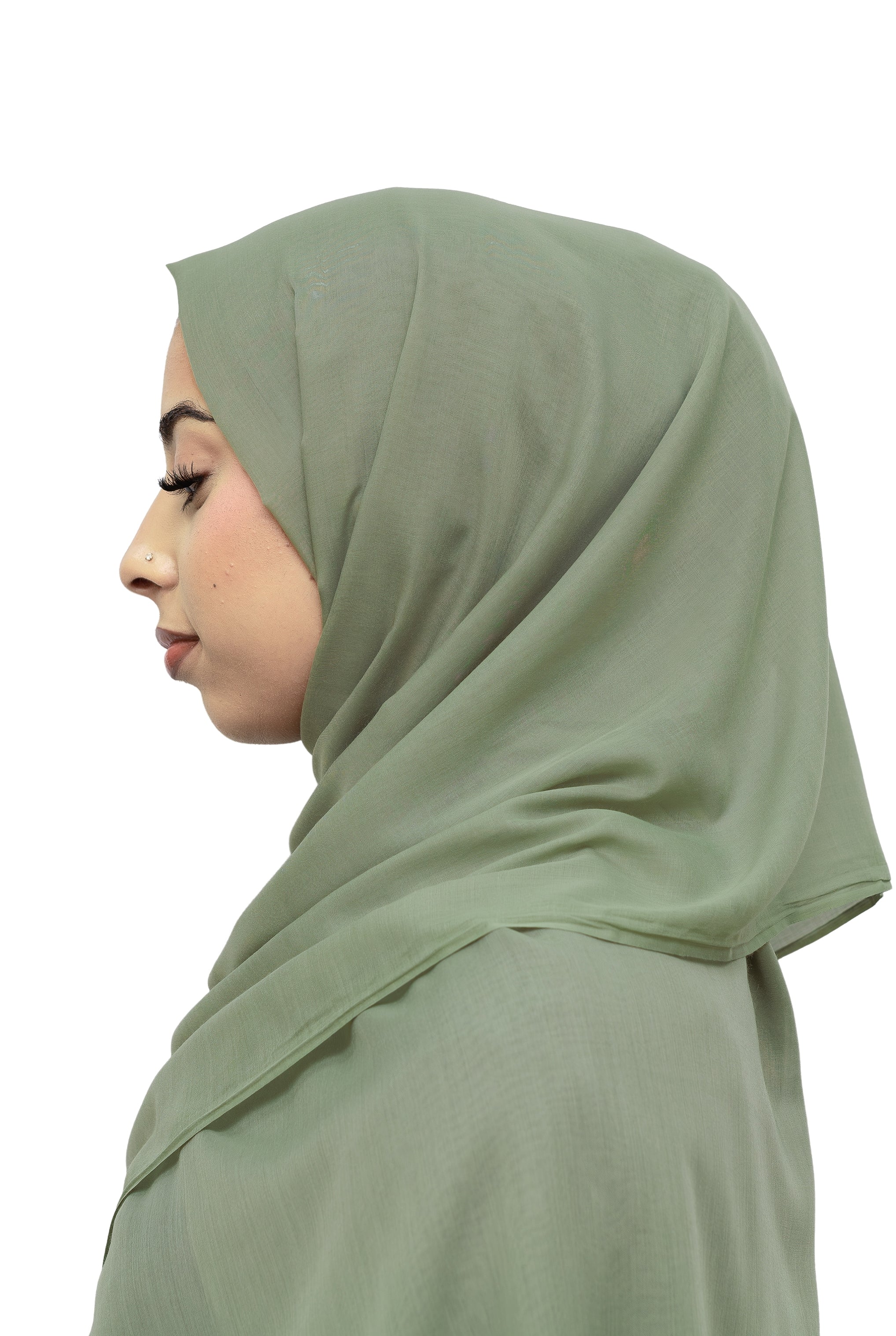 Exclusive Cotton Hijab Mint Col 48