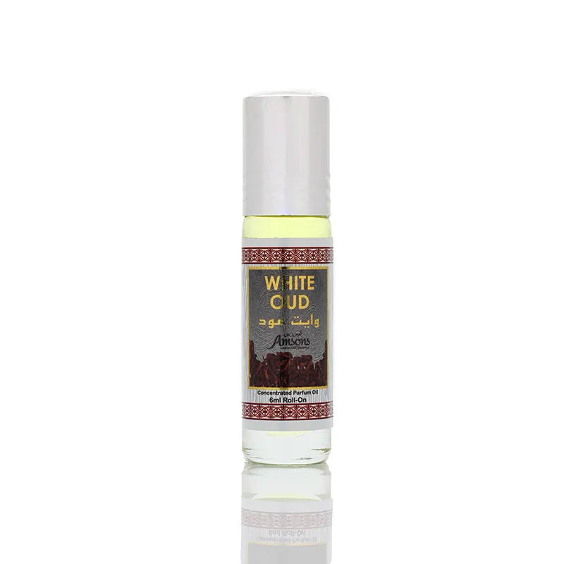 Men's White Oudh Roll-on Attar 6ml