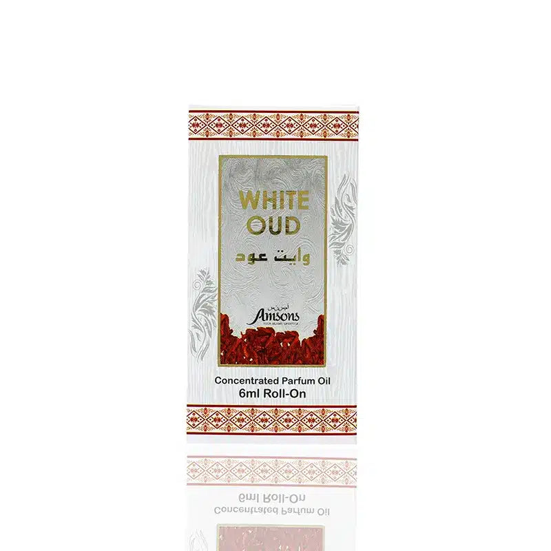 Men's White Oudh Roll-on Attar 6ml