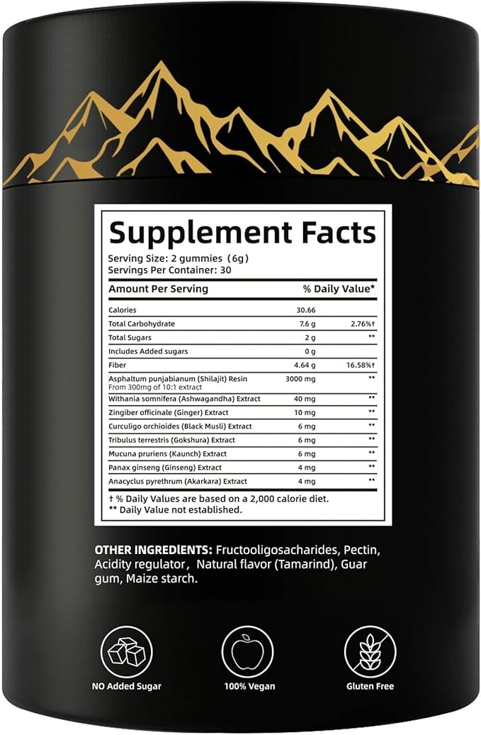 Pure Himalayan Shilajit Gold Gummies