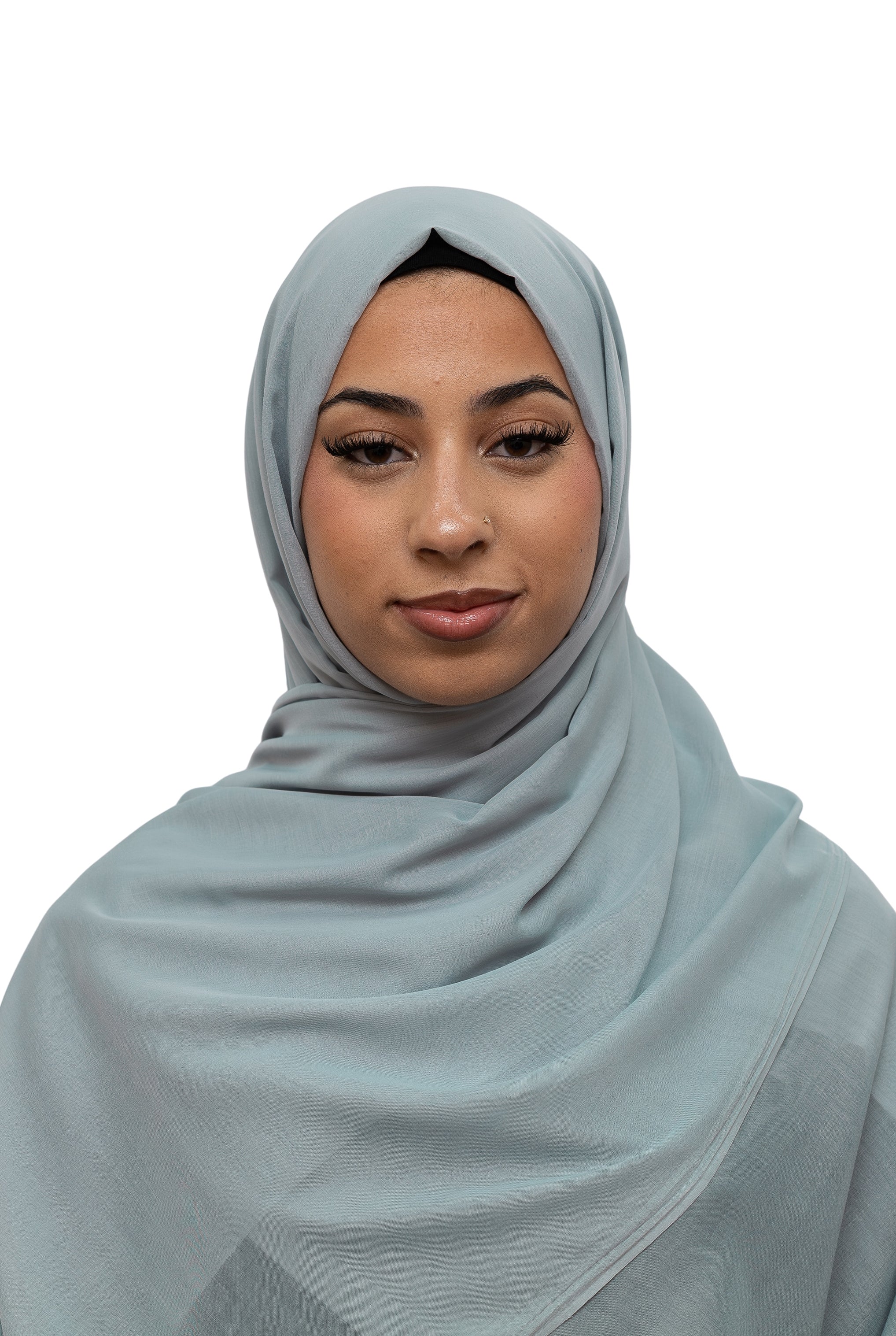 Exclusive Cotton Hijab Pastel Blue Col 54