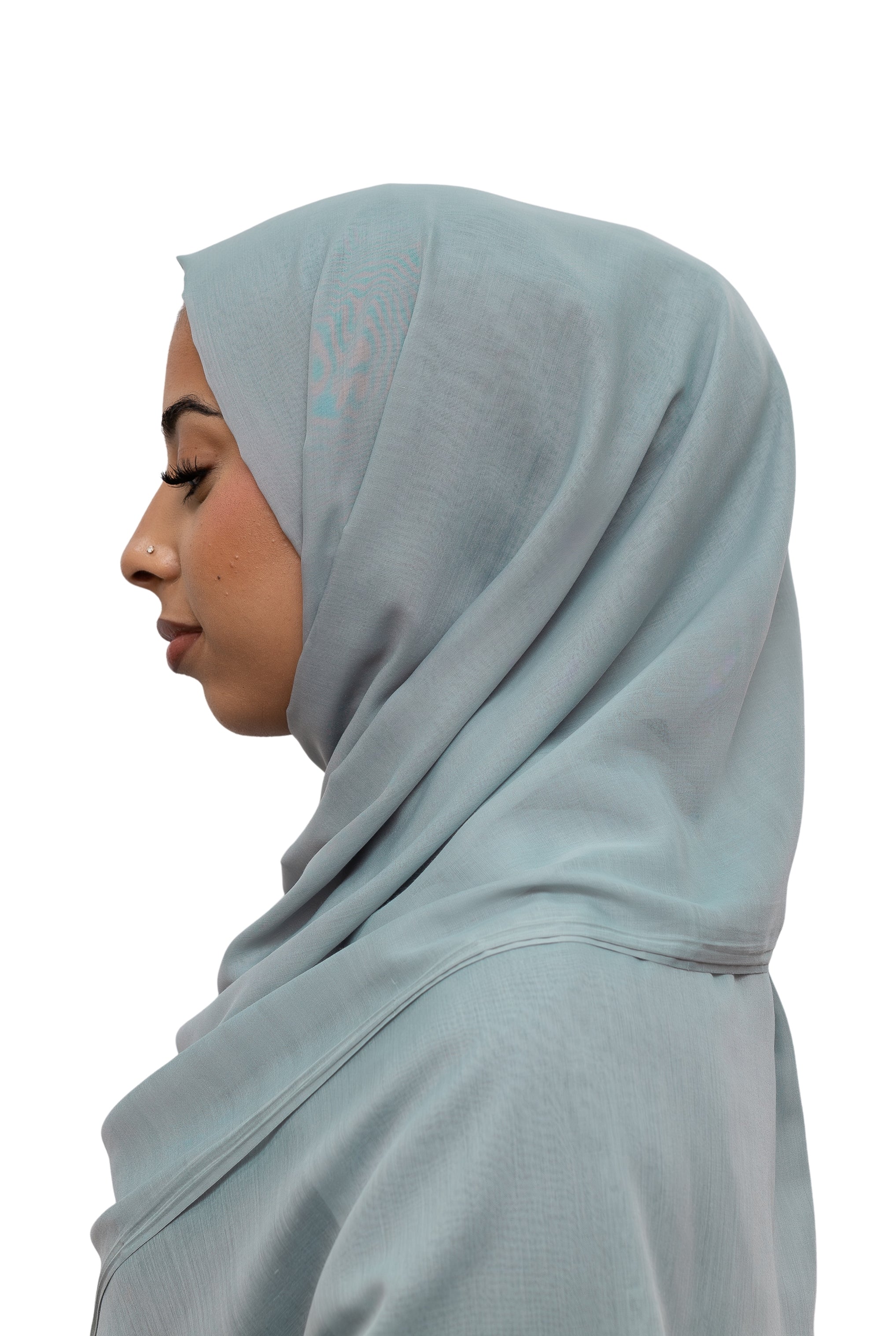 Exclusive Cotton Hijab Pastel Blue Col 54