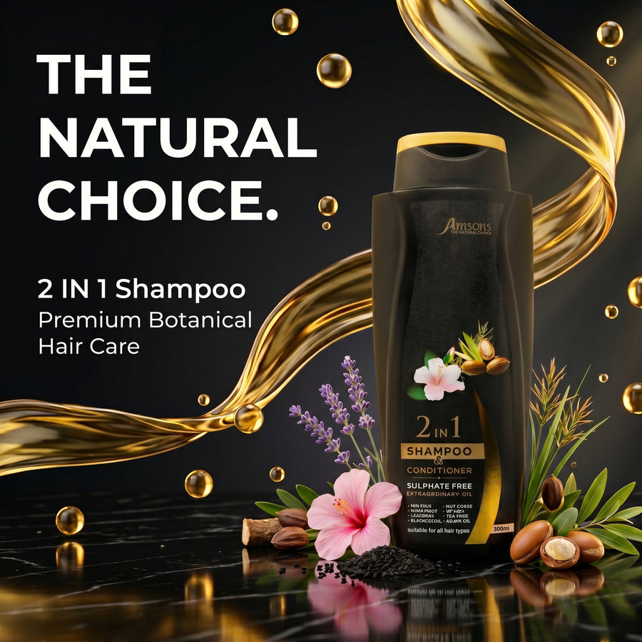 2 in 1 Shampoo & Conditioner Sulphate Free 300ml
