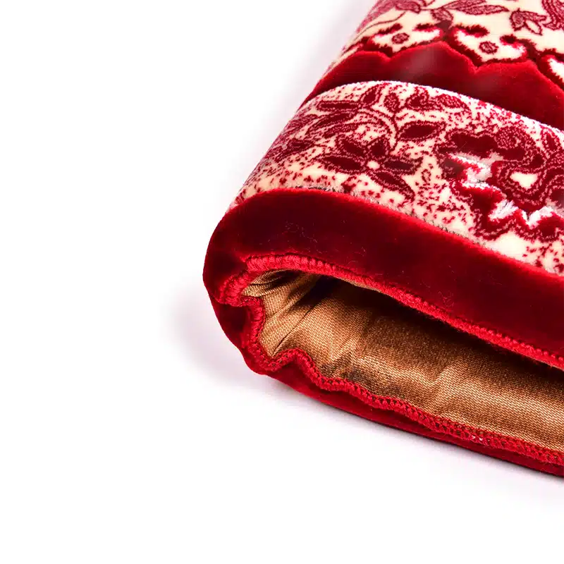 Memory Foam Padded Prayer Mat Red And White
