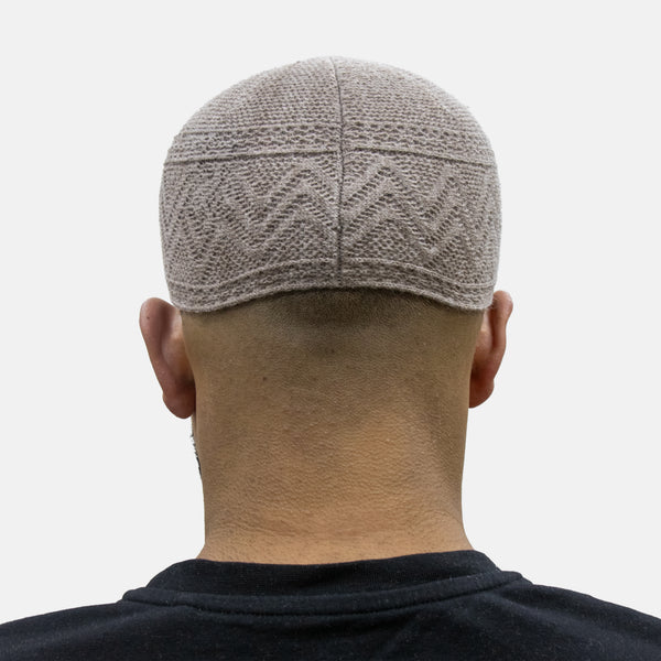 Mens Soft Chenille Prayer Hat Beige
