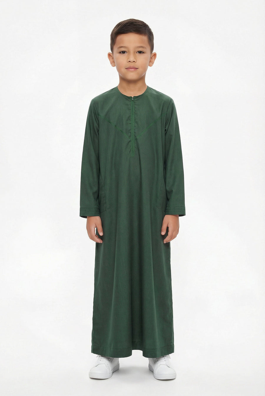 Boys Omani Thobe Forest Green 807 Col 5