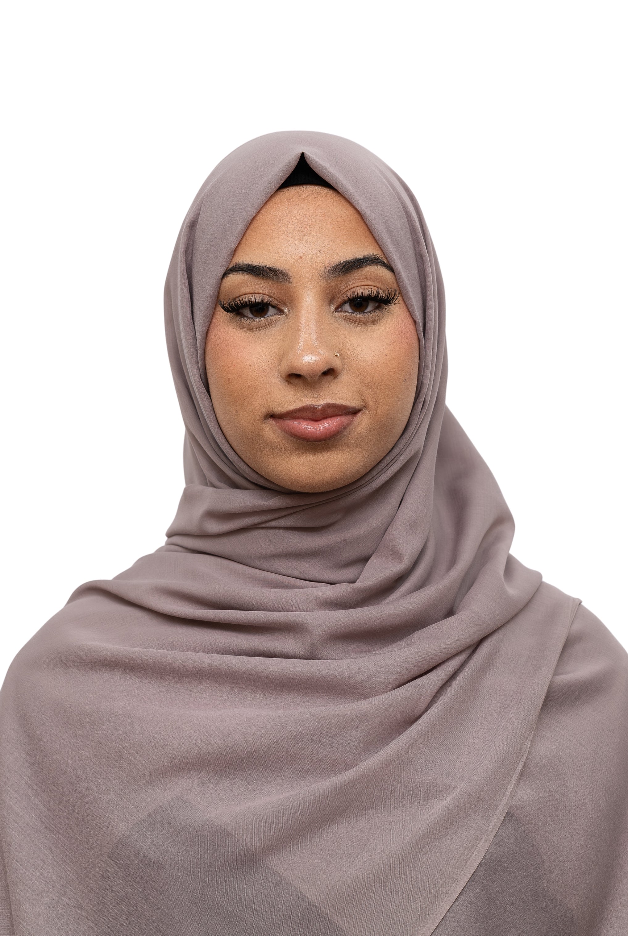 Exclusive Cotton Hijab Dark Mink Col 5