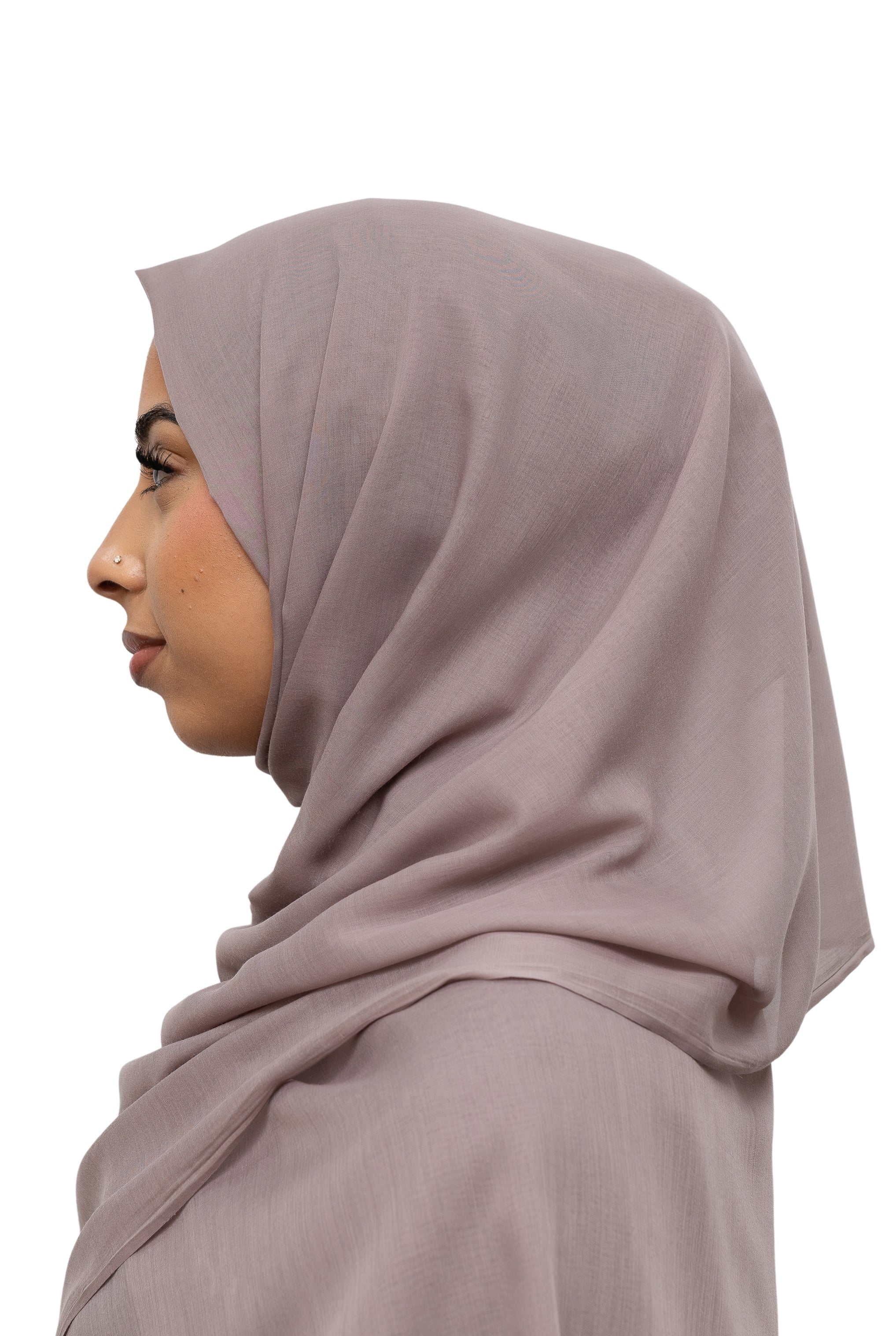 Exclusive Cotton Hijab Dark Mink Col 5