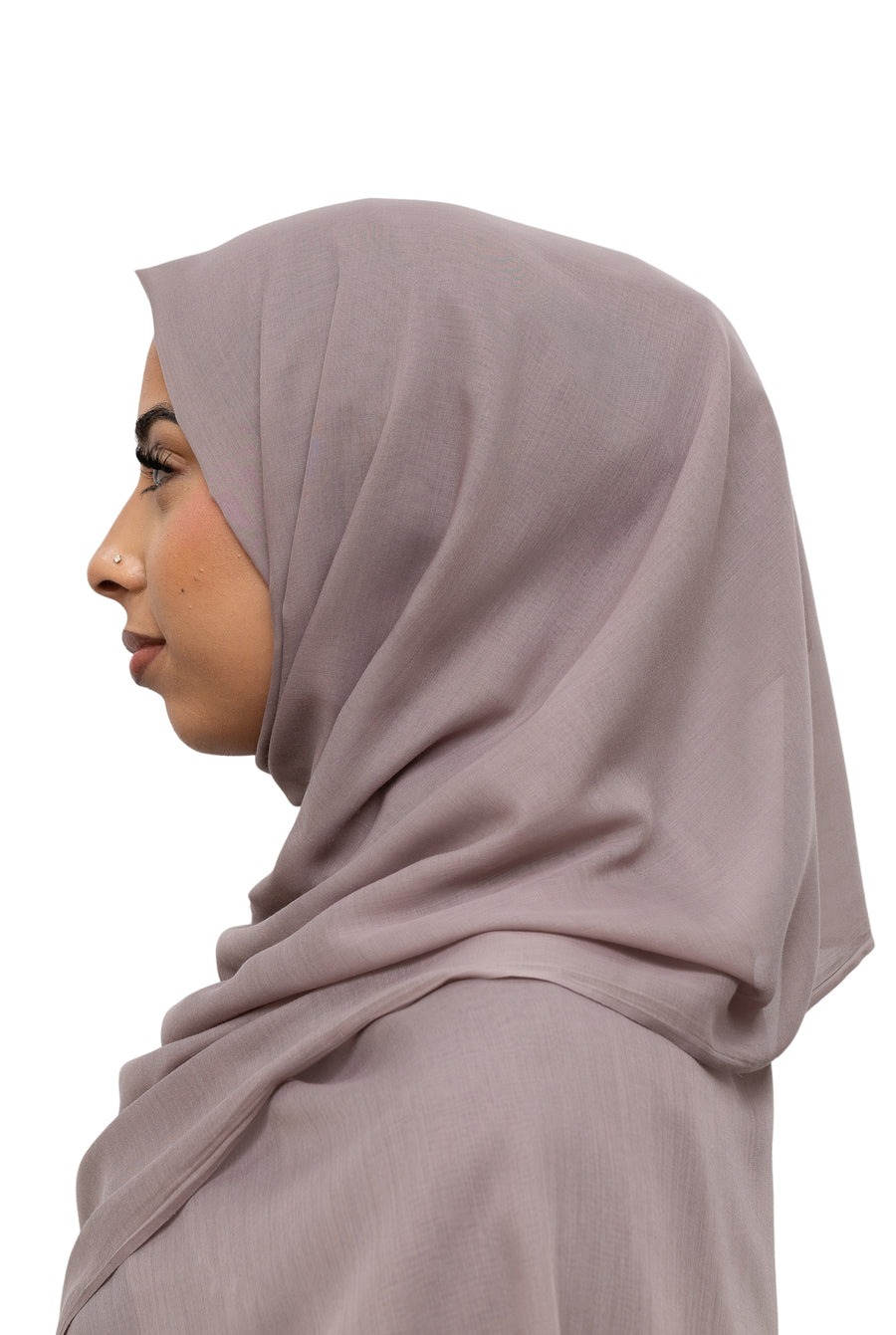 Exclusive Cotton Hijab Dark Mink Col 5