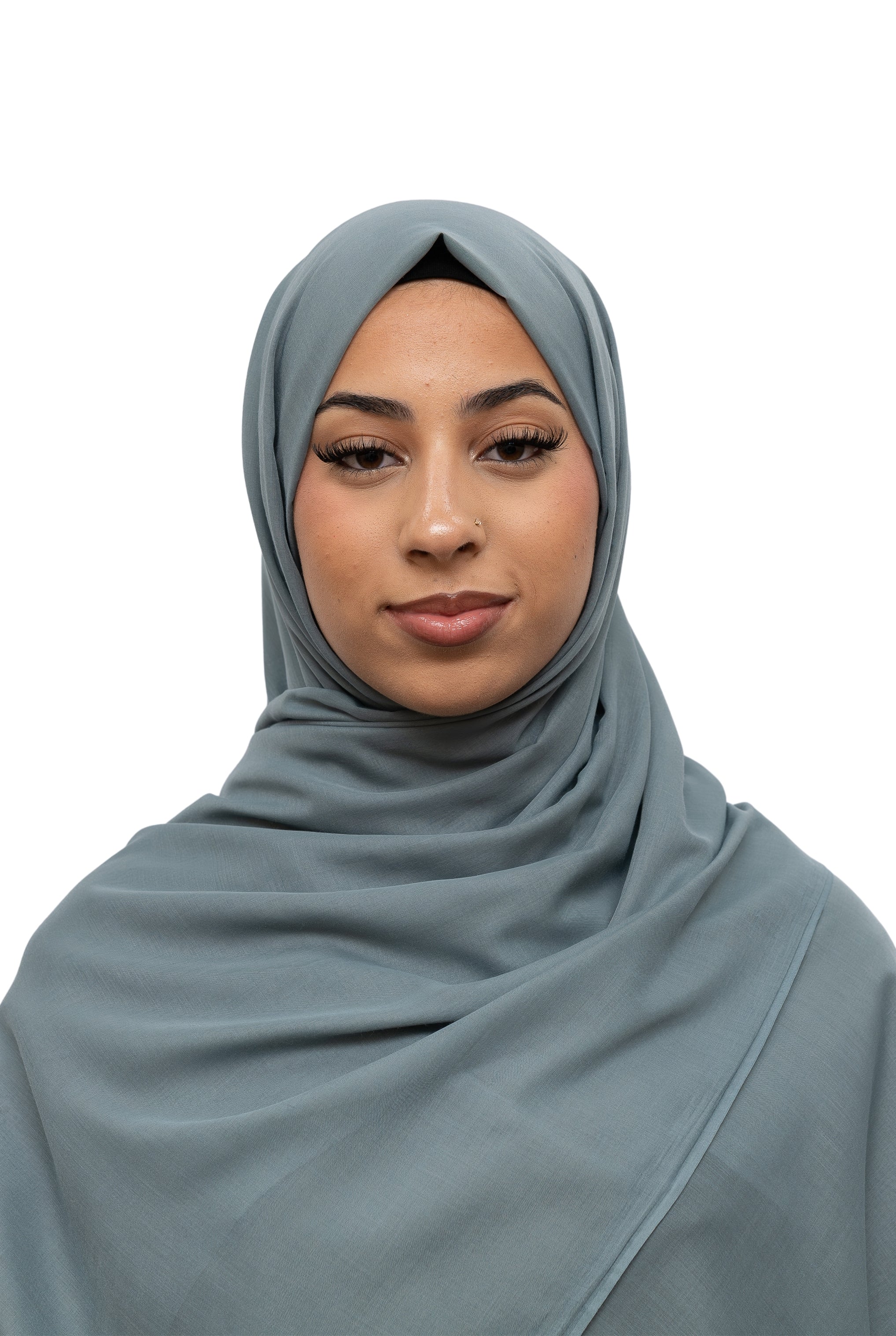 Exclusive Cotton Hijab Midnight Grey Col 81