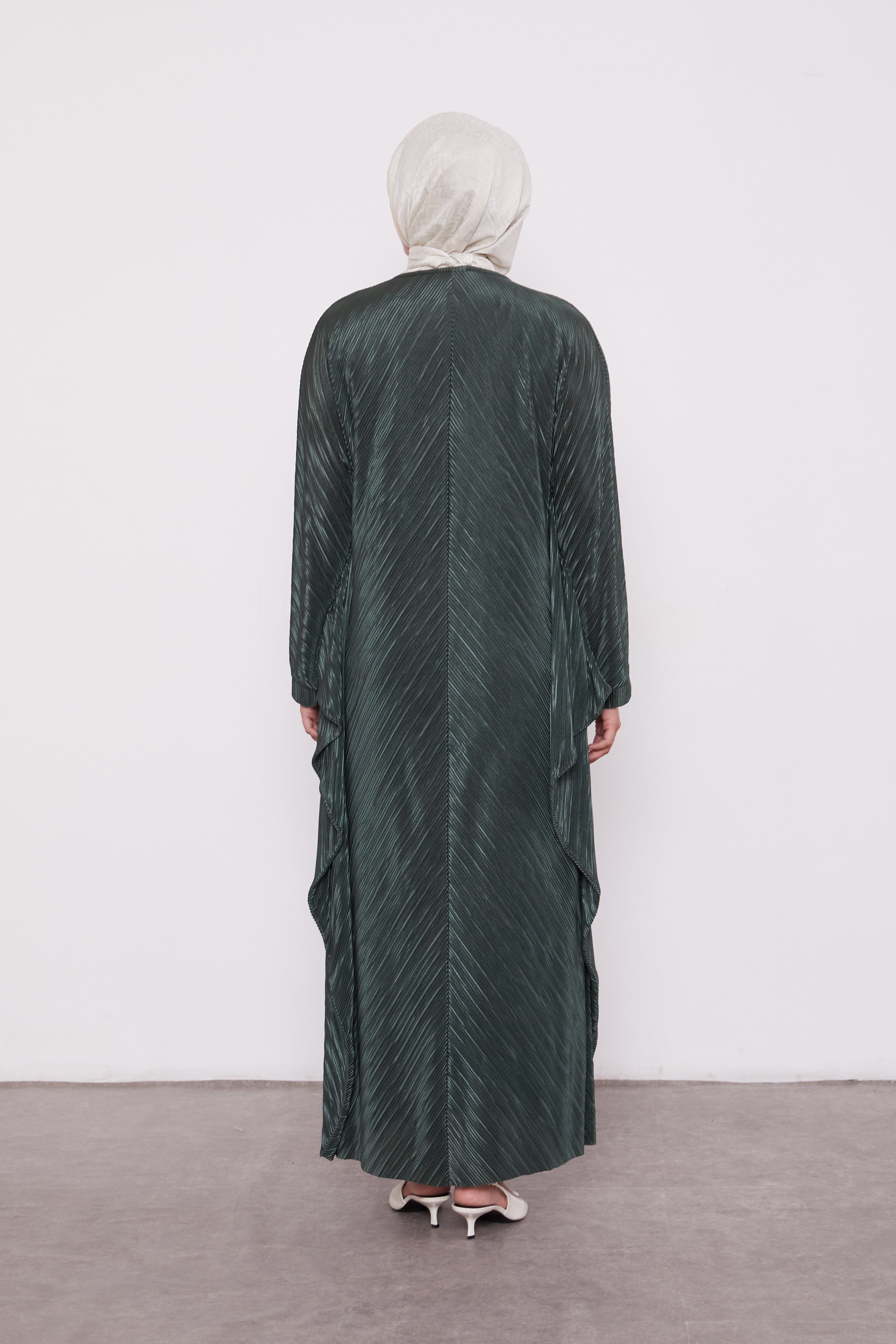 Pleated Batwing Olive