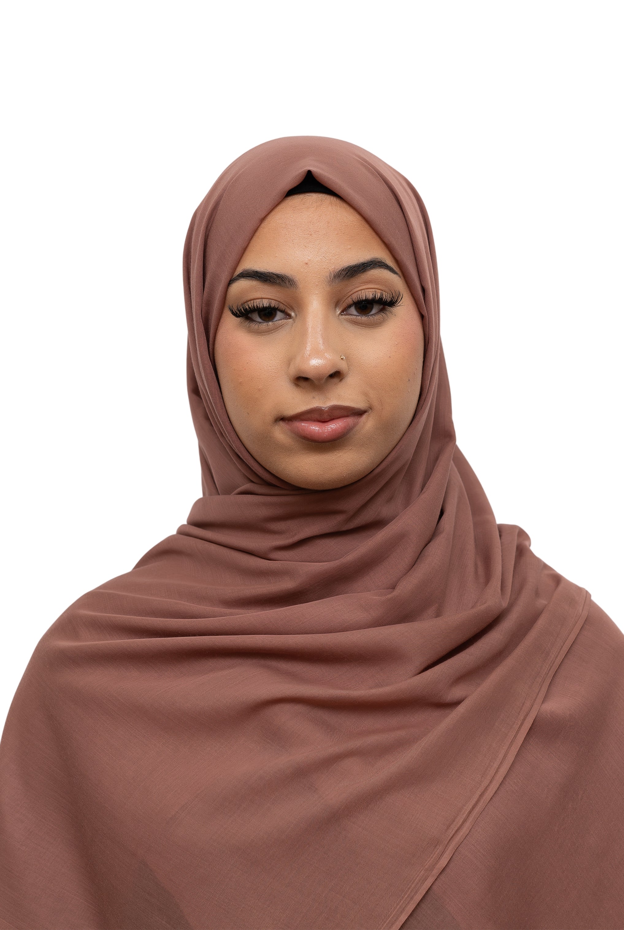 Exclusive Cotton Hijab Pastel Brown Col 117