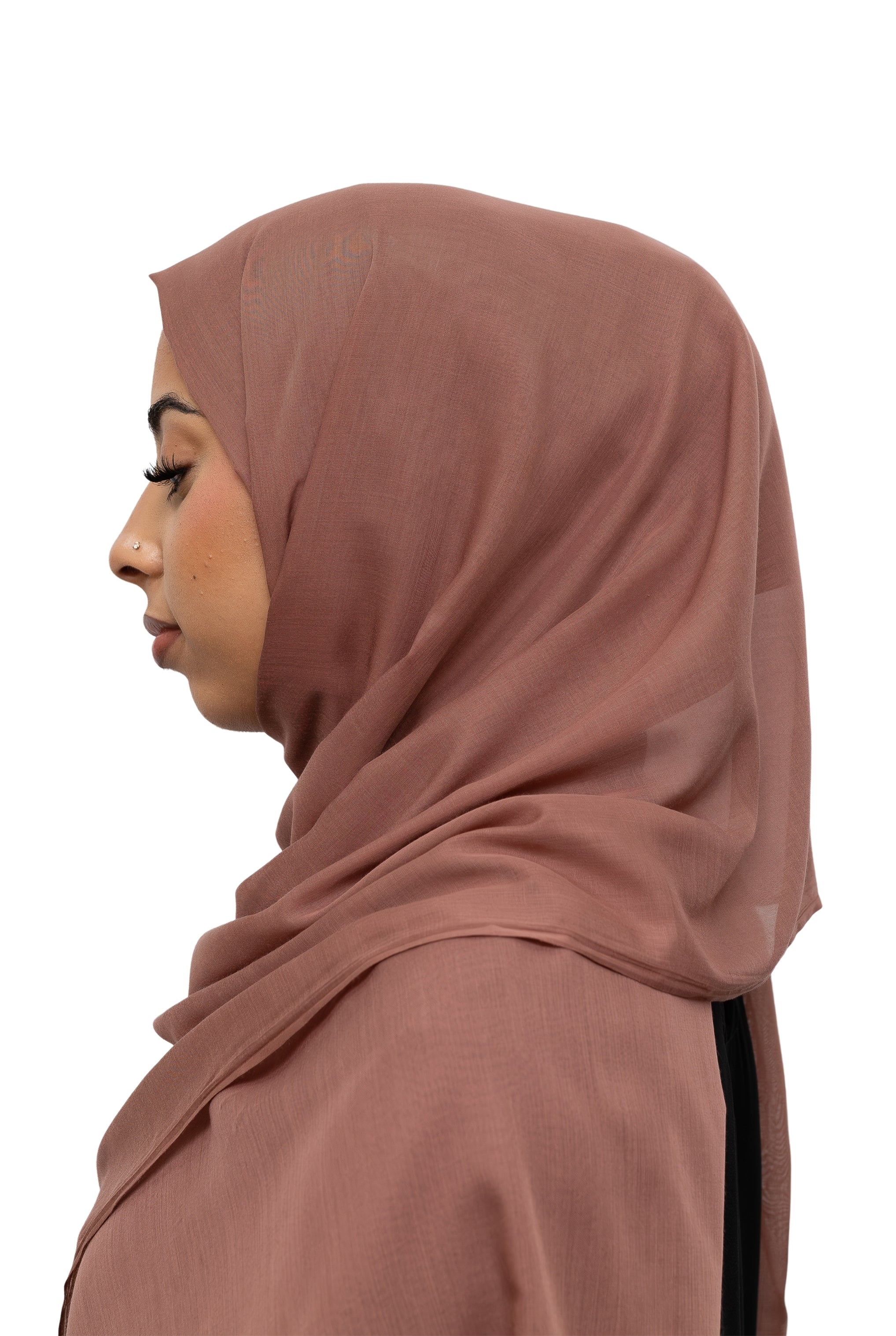 Exclusive Cotton Hijab Pastel Brown Col 117