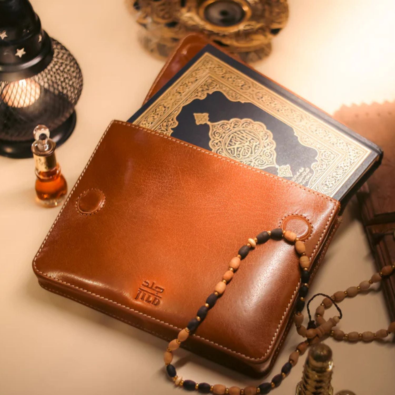 Himayah Kiswa Quran Sleeve Tan